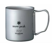 NEW Snow Peak Japan titanium Double mug cup 300 ml folding handle MG-052FHR