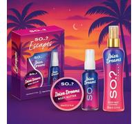 New So Escapes 3 Piece Gift Set - Ibiza Dreams - 200ml & 50ml Body Mists with 50ml Body Butter - Luxurious Women’s Fragrance and Skincare Collection - Perfect Pampering Gift -A17