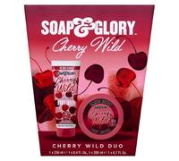 NEW Soap Glory Cherry Wild Duo Gift Set, Body Wash and Body Butter, with Shea and Cocoa Butter, Limited Edition