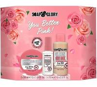New Soap Glory Original Pink Mini Gift Set, 3-Piece Body Care Collection Perfect For Travelling