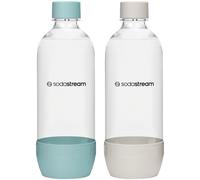 NEW SodaStream bottle set 2x1L JET Blue Beige dishwasher safe BPA free