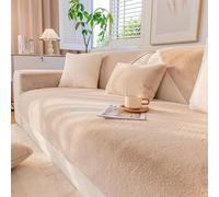 New Sofa Cover Washable - Soft Milk Fleece Covers 1 2 3 Seater, Non-Slip Slipcovers, Couch for Sectional, L Shape Furniture Protector(B,90x160cm (1 Piece))