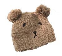 New Soft Thick Super Fluffy Knitted Fleecy Teddy Bear Style Beanie Hat Mens Womens Winter Hats Beanies (Beige)