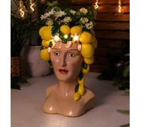 New Solar Floral Athena Planter, Bring cheer and Personality to Your Outdoors, Adds A Warm, Decorative Touch to your Garden Space, Powered by Solar Convenience, Perfect for Your Favourite Plants.