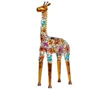 New Solar Flower Giraffe, Lights Up Beautifully at Night, Adds Both Charm and Functionality to Your Outdoor Area, Ensure That The Giraffe Illuminates Beautifully at Night - Multicolour