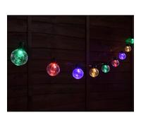 New Solar Living Disco Ball String Lights - 10 Multi-Colour LED Outdoor Party Lights with Flashing & Static Modes -Disco Ball Decor for Easter, Yard, Parties - Fun Garden, Patio A-175