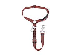 New Solid Two-in-one Dog Harness Leash Pet Car Seat Belt BackSeat Safety Belt Adjustable For Kitten Dogs Collar(Red)