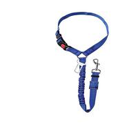 New Solid Two-in-one Dog Harness Leash Pet Car Seat Belt BackSeat Safety Belt Adjustable For Kitten Dogs Collar(Blue)