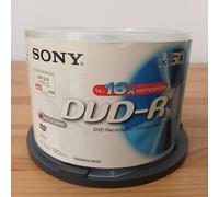 New Sealed SONY DVD-R 4.7GB 120 Min 16X Blank Media Disc 50 Pack 50DMR47BSP UK