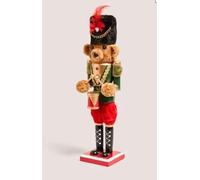 New Sophisticated Christmas Bear Nutcracker- ADORABLE ORNAMENT - Dimensions: 10cm X 8cm X 38cm-Dressed In Festive Attire And Full Of Personality -Brings Warmth And A Touch Of Magic-M01