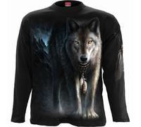 NEW Spiral Direct FROM DARKNESS Long Sleeve/Skull Tribal Gothic Wolf Dark Top