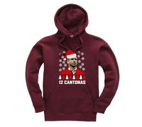 New Spirit Original 12 Cantonas Eric Cantona meme christmas xmas Unisex Funny Kids Hoodie Jumper Maroon