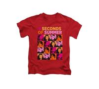 New Spirit Original 5 sos, Colourful Boxes Five Seconds of Summer Novelty pop iconicTee T-Shirt Funny Unisex T Shirt Top Red