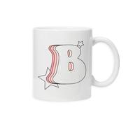 New Spirit Original A-Z alpahabet Letters Initials Mug, Coffee, Tea, Drinks Cup, Drinking Mug, Brew, Cuppa, Name Initials (B)