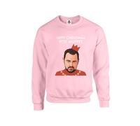 New Spirit Original Appy christmas you muppet, Danny D, Xmas Festive Winter Meme British Unisex Funny Adults Sweatshirt Jumper Baby Pink