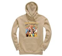 New Spirit Original Benidorm montage, holiday travel meme novelty iconic Jumper Unisex Funny Adults Hoodie Jumper Beige