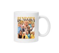 New Spirit Original Benidorm Montage, Holiday Travel Meme Novelty Iconic Mug Drinking Cup Tea and Coffee Cups Cute Mug Aesthetic Fun Funny Pretty