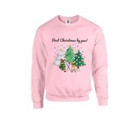 New Spirit Original Best Christmas by par! Xmas festive golf golfer golfing meme novelty Unisex Funny Kids Sweatshirt Jumper Baby Pink