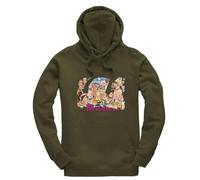 New Spirit Original Cartoon version benidorm cute cool british humour comedy Jumper Unisex Funny Adults Hoodie Jumper Military Green