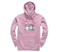 New Spirit Original Cats Just a girl who loves cats cat animal cute Unisex Funny Kids Hoodie Jumper Baby Pink