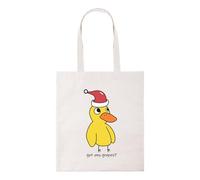 New Spirit Original Christmas version, got any grapes, duck meme viral iconic xmas festive tote bag cotton shopper shopping bag reusable bags