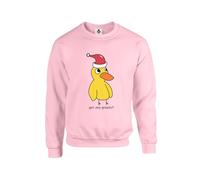 New Spirit Original Christmas version, got any grapes, duck meme viral iconic xmas festive Unisex Funny Adults Sweatshirt Jumper Baby Pink