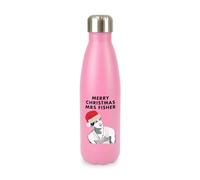 New Spirit Original Conrad Fisher Merry Christmas mrs fisher, xmas festive tsitp, iconic trendy cool screw top lid stainless steel water bottle drinks cup water bottle refill cute fun explore travel