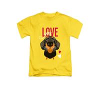New Spirit Original Dachshund Love You Sausage Dog Tee T-Shirt Funny Unisex T Shirt Top Yellow