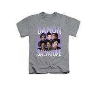 New Spirit Original Damon Salvatore Vampire Tee T-Shirt Funny Unisex T Shirt Top Heather Grey