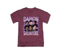 New Spirit Original Damon Salvatore Vampire Tee T-Shirt Funny Unisex T Shirt Top Maroon
