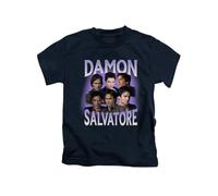 New Spirit Original Damon Salvatore Vampire Tee T-Shirt Funny Unisex T Shirt Top Navy Blue
