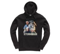 New Spirit Original David Attenborough Unisex Funny Kids Hoodie Jumper Black
