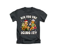 New Spirit Original Did You Try Icing it? Gingerbread Meme Novelty Silly Christmas Xmas Festive Santa Tee T-Shirt Funny Unisex T Shirt Top Black