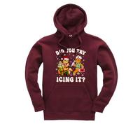New Spirit Original Did you try icing it? gingerbread meme novelty silly christmas xmas festive santa Jumper Unisex Funny Adults Hoodie Jumper Maroon