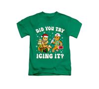 New Spirit Original Did You Try Icing it? Gingerbread Meme Novelty Silly Christmas Xmas Festive Santa Tee T-Shirt Funny Unisex T Shirt Top Forest Green