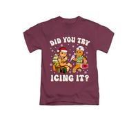 New Spirit Original Did You Try Icing it? Gingerbread Meme Novelty Silly Christmas Xmas Festive Santa Tee T-Shirt Funny Unisex T Shirt Top Maroon