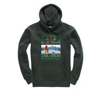 New Spirit Original Fishing through the snow, christmas xmas festive fish fisher meme novelty ugly joke Jumper Unisex Funny Adults Hoodie Jumper