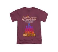 New Spirit Original Five, Keep on Movin Tee T-Shirt Funny Unisex T Shirt Top Maroon