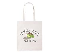 New Spirit Original Frog, country toads take me home tote bag cotton shopper shopping bag reusable bag meme funny fun iconic trending trend