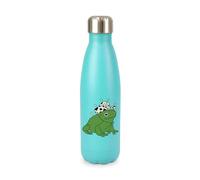 New Spirit Original Frog with cowboy hat screw top lid stainless steel water bottle drinks cup refill bottle girly cute fun aetshetic trendy animals animal (Turquoise)