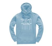 New Spirit Original Golf, life is full of important choices golfer golfing golf Jumper Unisex Funny Adults Hoodie Jumper Sky Blue