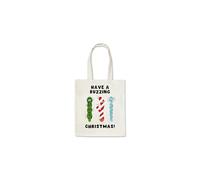 New Spirit Original Have a buzzing christmas, xmas festive rude offensive pun joke humerous meme tote bag cotton shopper shopping bags reusable