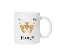 New Spirit Original Hip Hip Hooray Mug, Funny, Fun, Drinks Cup, Drinks mat, Humour, Joke, Celebrate