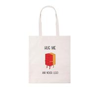 New Spirit Original Hug me and never le-go tote bag, shopping bag, shopper bag, beach bag, reusable bag, cute bag