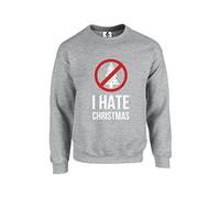 New Spirit Original I hate Christmas Jumper Unisex Funny Adults Sweatshirt Jumper