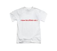 New Spirit Original I Know The Off Side Rule x, Football, Footy, Humour, Tee T-Shirt Funny Unisex T Shirt Top White
