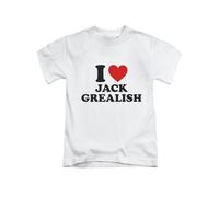 New Spirit Original I Love Jack Grealish, Football, Footy, Soccer, Funny Football, Cute, Humour Tee T-Shirt Funny Unisex T Shirt Top White