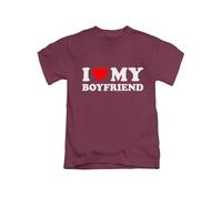 New Spirit Original I Love My Boyfriend Tee T-Shirt Funny Unisex T Shirt Top Maroon