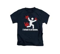 New Spirit Original I Tried it at Home Tee T-Shirt Funny Unisex T Shirt Top Navy Blue
