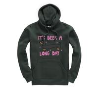 New Spirit Original It's been a long day dachshund sausage dog puppy Jumper Unisex Funny Adults Hoodie Jumper Forest Green